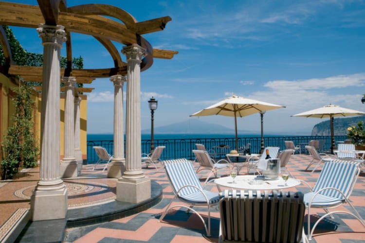 Colourful terrace